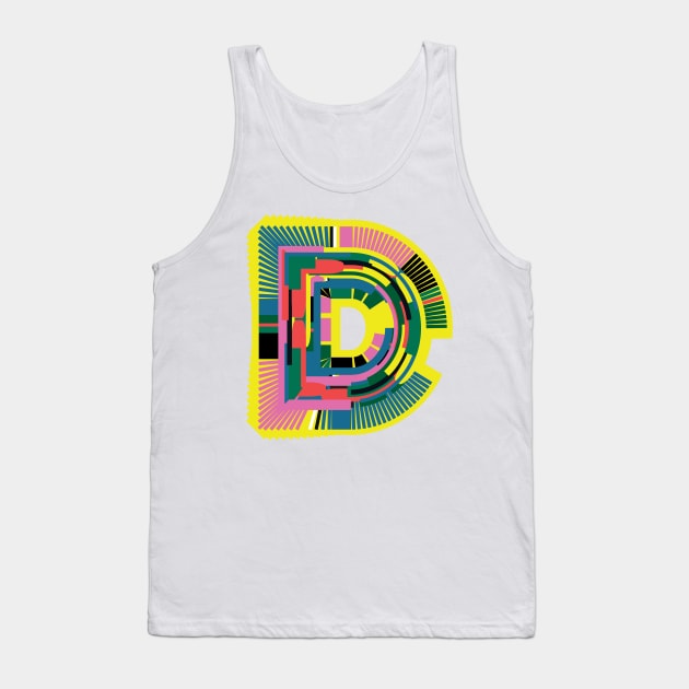 Superbright D Tank Top by juliechicago